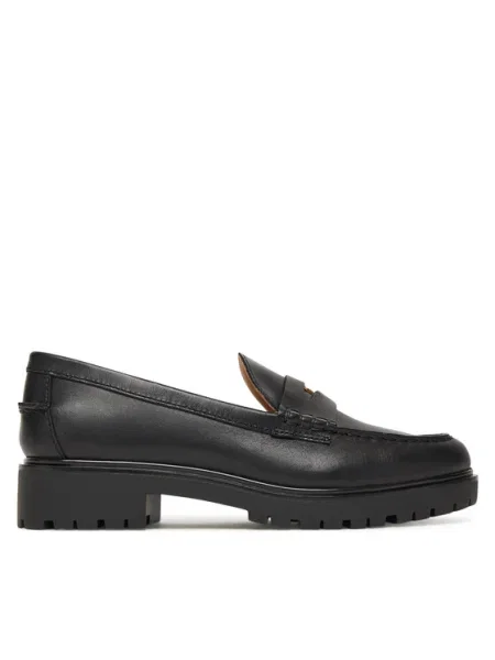 Pantofi loafer Lauren Ralph Lauren negru