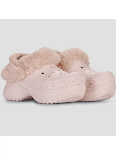 Crocs papuci de casă Bae Lined Clog roz