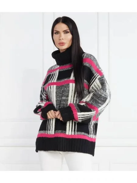 Silvian Heach Pulover cu adaos de lână negru