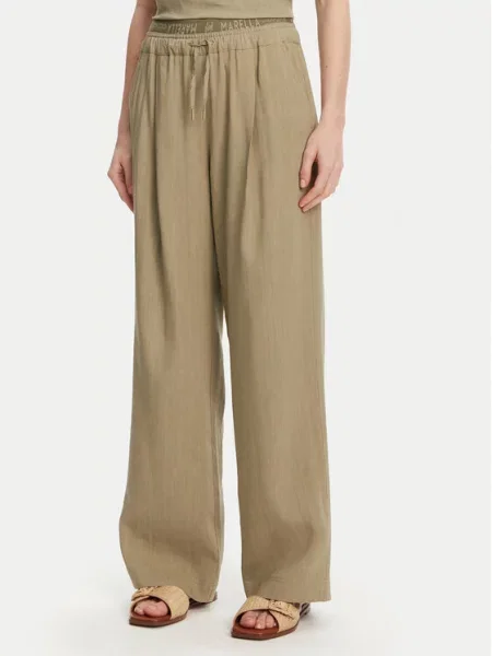 Marella Hlače Fred Wide Leg zelena