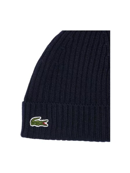 Czapka zimowa Lacoste navy blue niebieska