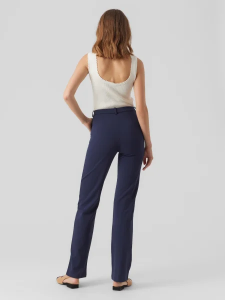 Vero Moda Tall Hlače Zamira temno modra