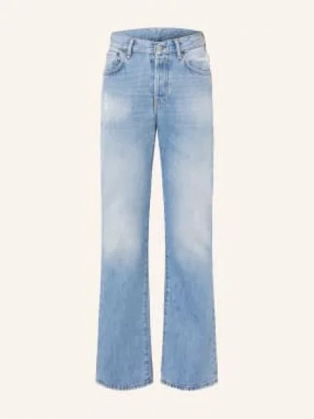Acne Studios Rovné Džíny light blue modré