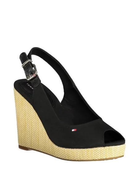 Sandale Tommy Hilfiger cu pană negru