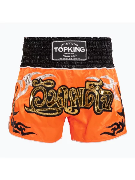 Spodenki treningowe Top King Thai Boxing pomarańczowe