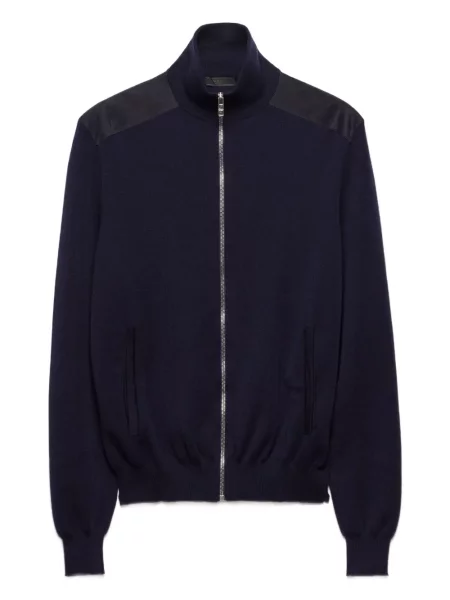 Cardigan Prada din cașmir albastru