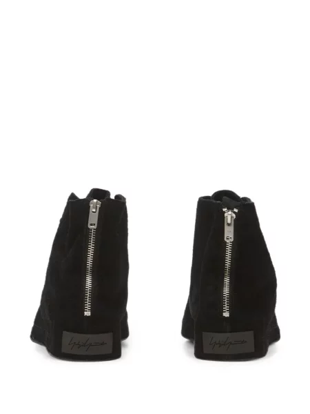 Sneakerși Y-3 din piele de căprioară negru