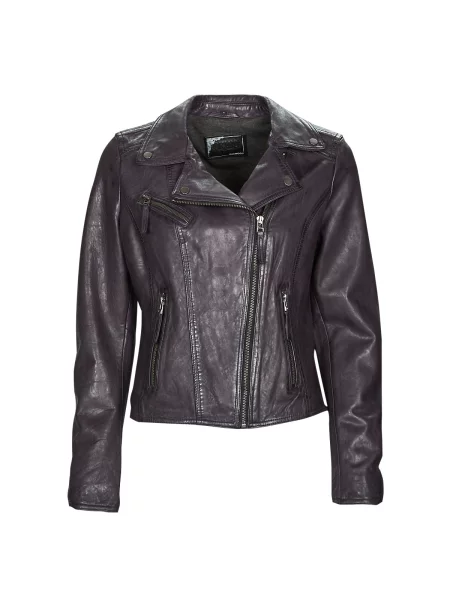 Usnjena jakna Oakwood vijolična