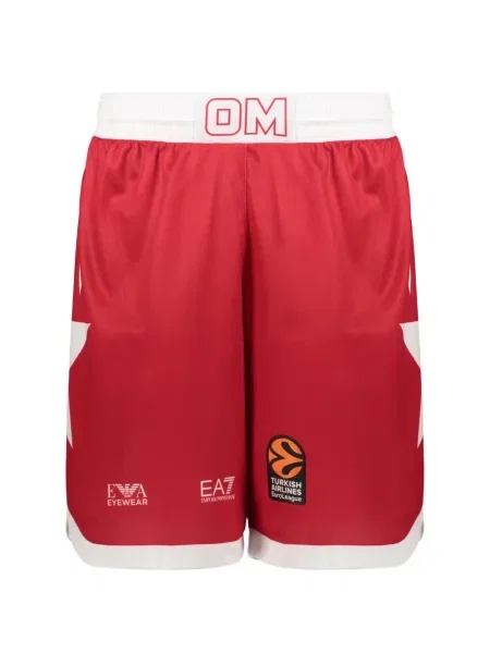 Szorty Ea7 Emporio Armani z nadrukiem czerwone