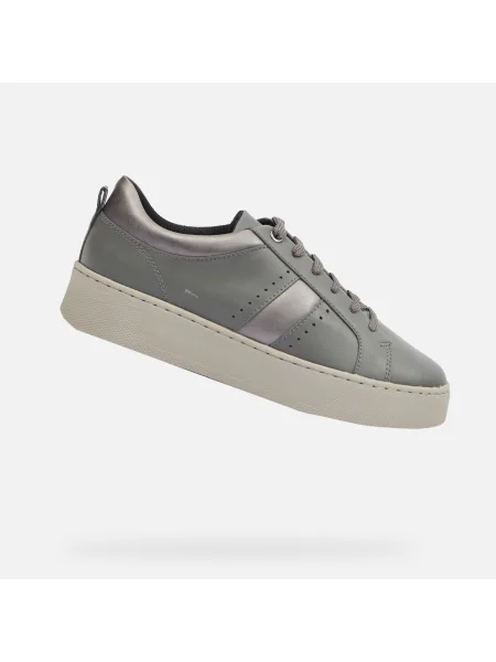 Sneakerși Geox gri