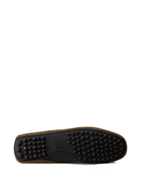 Σκαρπινια Car Shoe με φιόγκο σουέντ πράσινο
