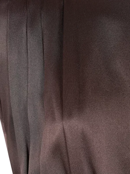 Rochie maxi Semicouture plisată de costum maro