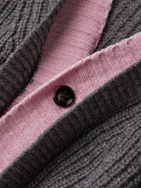 Cardigan Lc23 tricotate gri