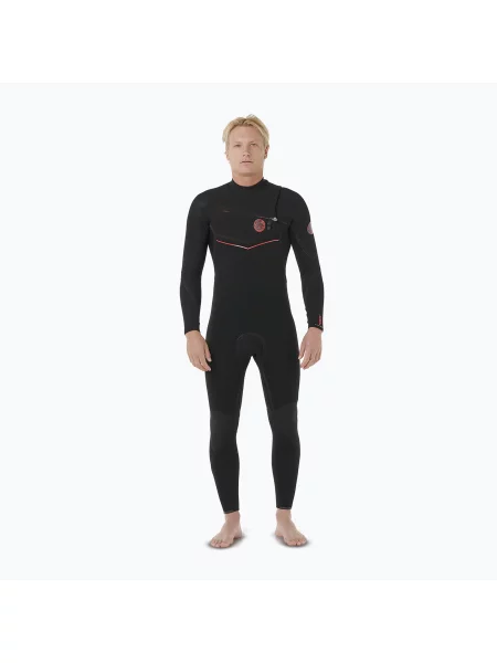 Costum de înot pentru bărbați Rip Curl F-Bomb Fusion mm Chest Zip black negru