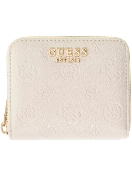 Kézitáska Guess autogrammal bézs