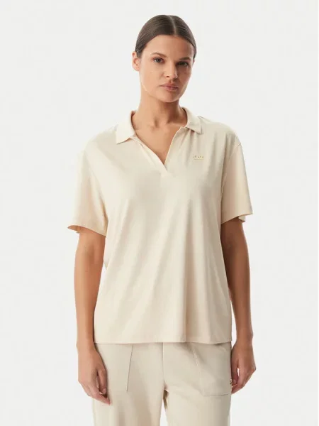 Emporio Armani Тениска с яка и бежов