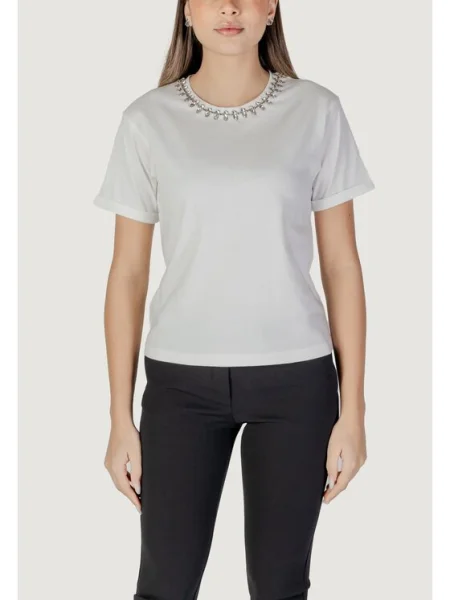 Morgan tricou din DOUTI femei DOUTI alb