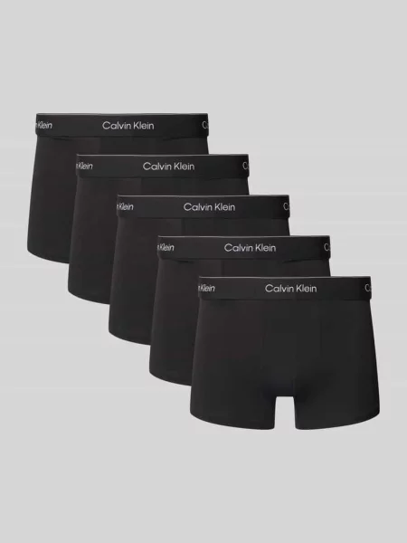 Obcisłe bokserki z z logo w zestawie 5 szt. Calvin Klein Underwear czarne