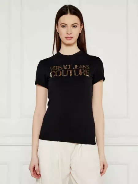 Versace Jeans Couture Tricou SERIGRAFICHE negru
