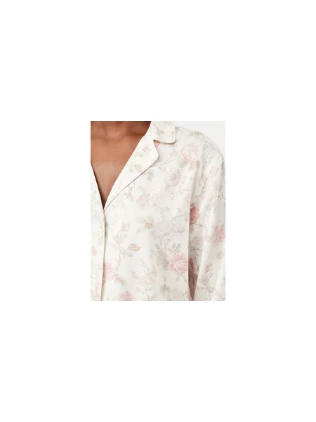 LAUREN RALPH LAUREN Pidžama Krem Regular Fit