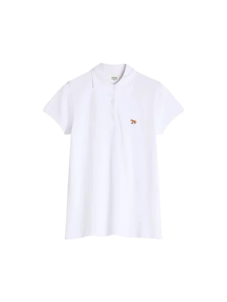 Koszulka polo Maison Kitsune biała