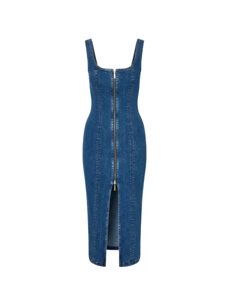 Rochie din denim Liu Jo albastru