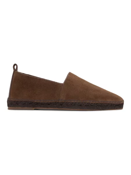 Espadryle Castaner skórzane brązowe