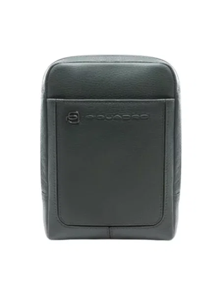 Torba crossbody Piquadro skórzana zielona