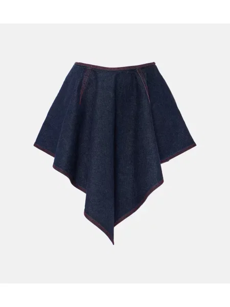 Fustă din denim Alaïa albastru