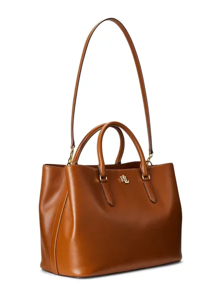 Lauren Ralph Lauren Τσάντα χειρός MARCY κονιάκ καφέ