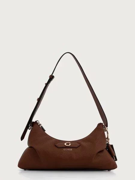 Geanta hobo Guess din piele maro