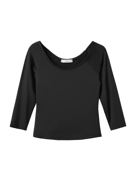 MANGO Tricou LLOPI' negru