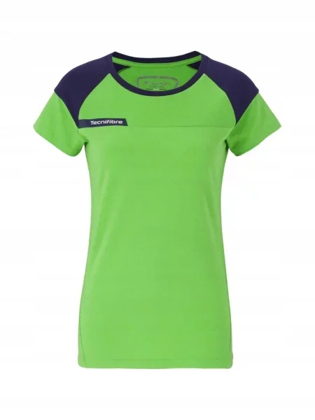 Dziecięca koszulka tenisowa Tecnifibre F1 Stretch T-shirt zielona