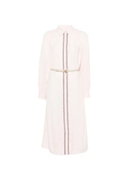 Cu centură rochie midi Fabiana Filippi roz