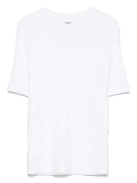 Dzianinowa koszulka Toteme biała