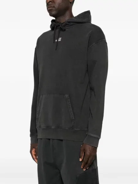 Hoodie Love Moschino με σχέδιο μαύρο