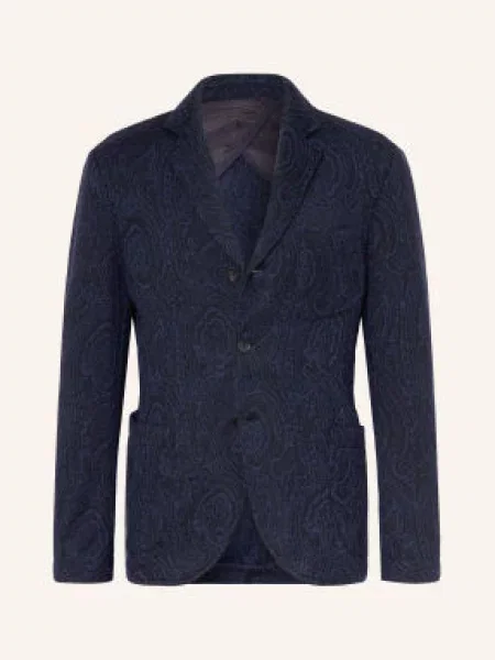 Etro Pletené Sako Regular Fit tmavě modrá