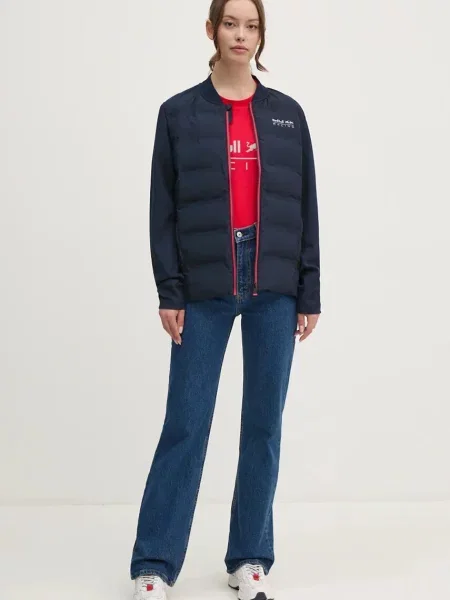 Кофта Red Bull Racing x Pepe Jeans Red Bull Racing x Pepe Jeans синій з принтом червоний