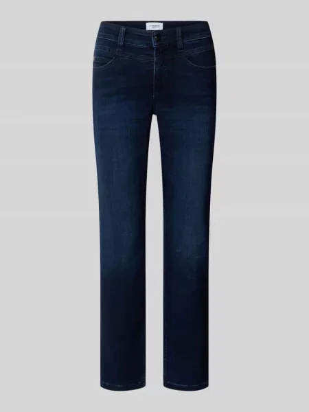 Jeansy o kroju slim fit z mieszanki model Posh' Cambio granatowe