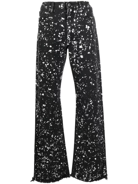 Blugi Off-white cu imagine alb