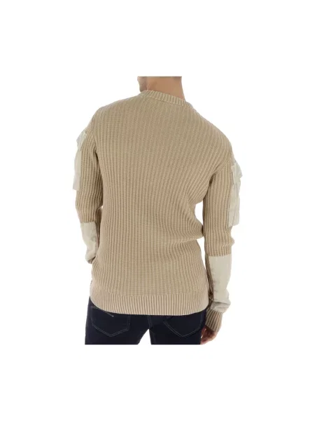 Dzianinowy sweter G-star beżowy
