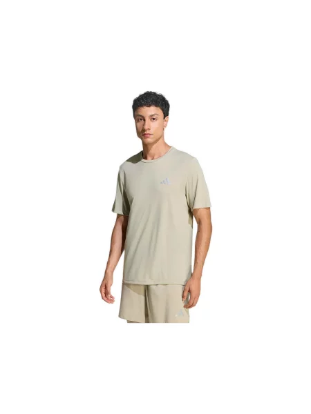 Trčanje majica Adidas bež