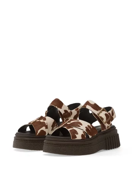 Sandale Clarks cu platformă cu imagine maro