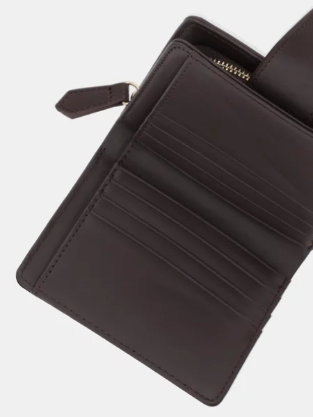 Кожаный кошелек Valentino Bags коричневый