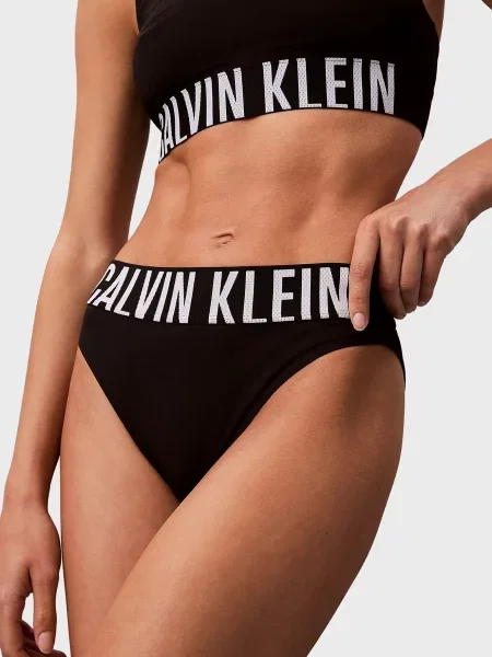 Талія труси Calvin Klein з високою посадкою чорні
