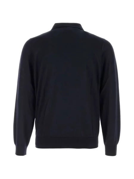 Lung tricou polo Brioni albastru