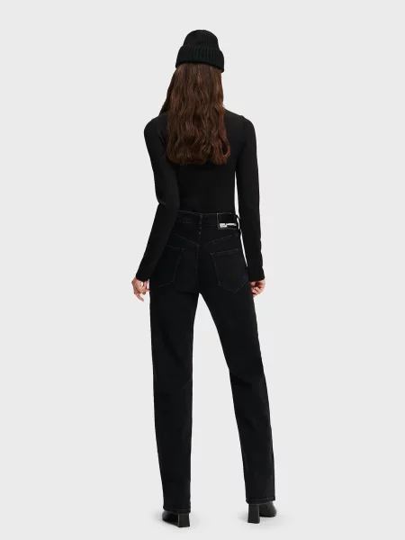 Прямые джинсы Karl Lagerfeld Jeans черные