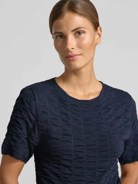 T-shirt o kroju slim fit z mieszanki model NATACHA' Cph Muse granatowa