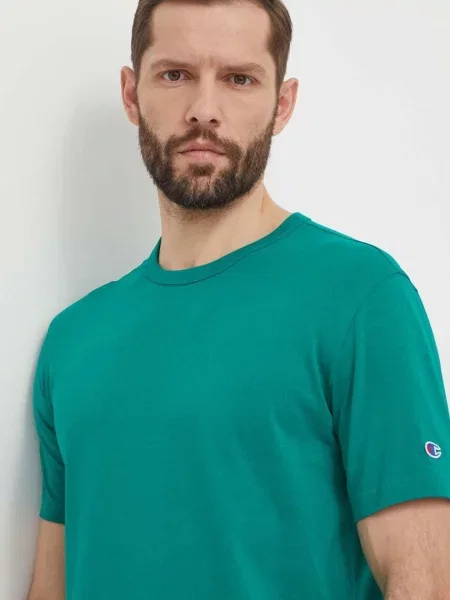 Тениска Champion с изчистен дизайн зелено