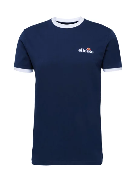 ELLESSE Marškinėliai Meduno tamsiai mėlyna / tamsiai mėlyna / raudona balta